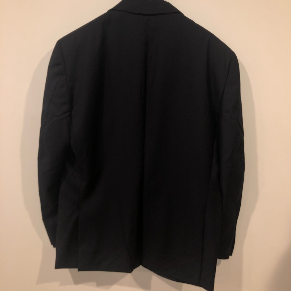 Ermenegildo Zagna Suit Top 55r Navy Blue - image 3